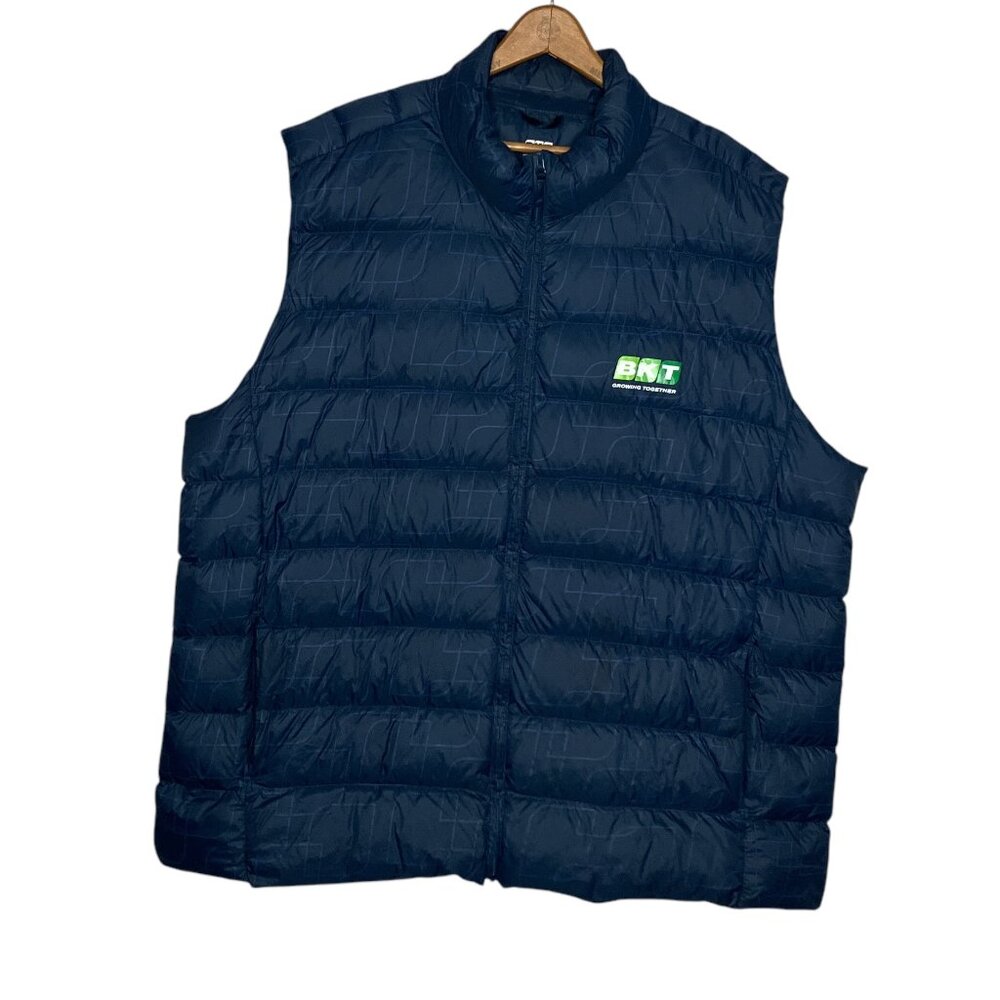 BKT Men's 3XL Blue Ultra Light Packable Duck Down Feather Puffer Vest‎ Jacket